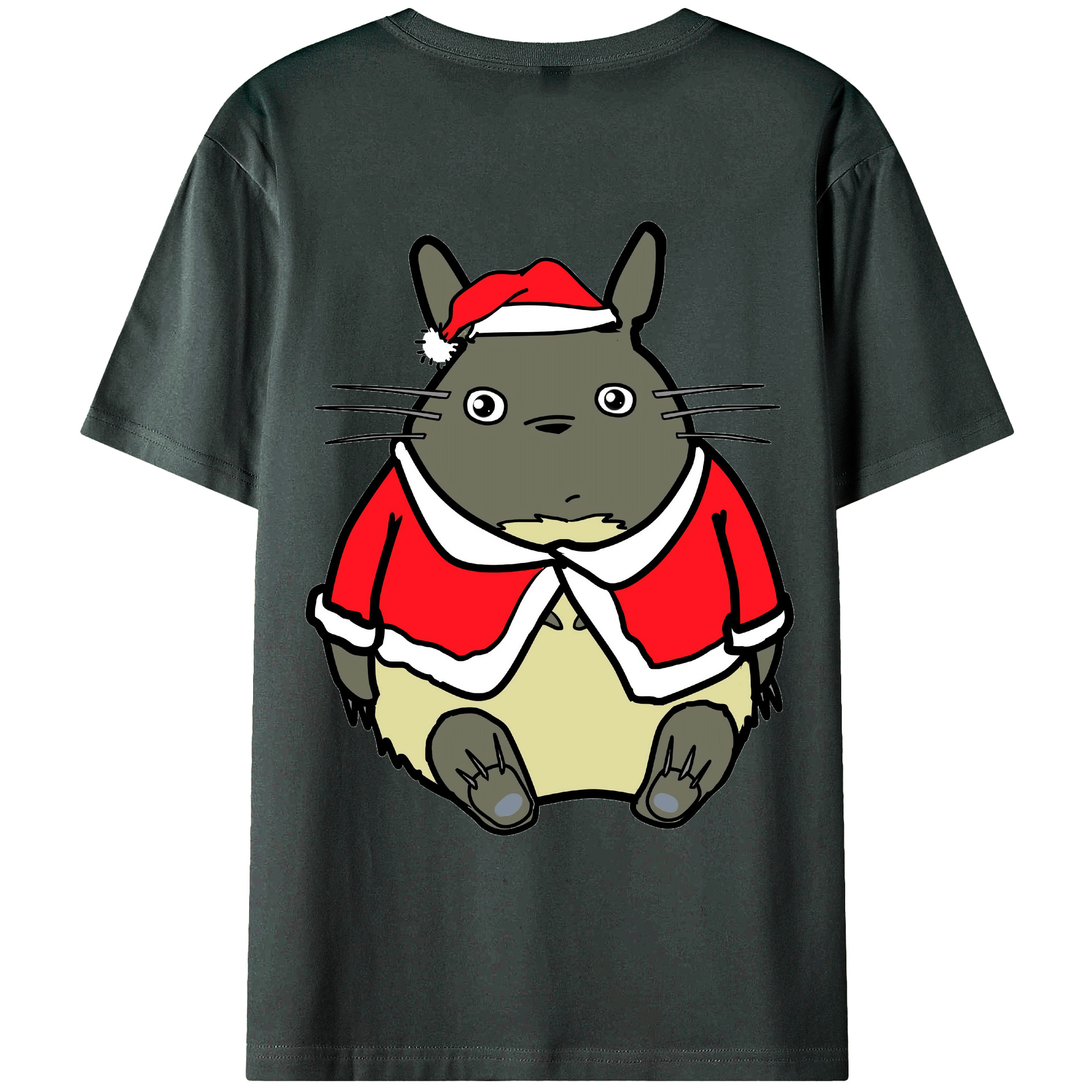 （画像用） となりのトトロ 草壁メイ 草壁サツキ My Neighbor Totoro Satsuki Kusakabe Mei Kusakabe 綿100％ メンズ半袖Tシャツ（バックプリント） 通気性